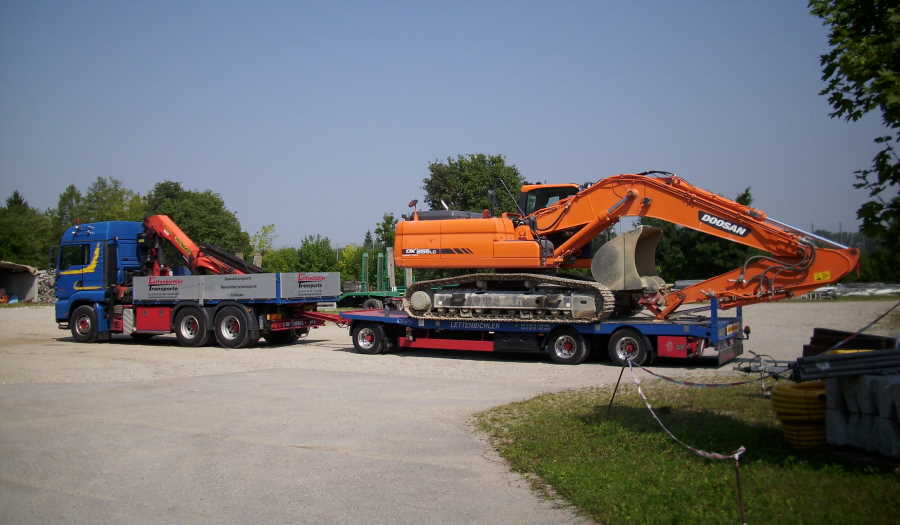 Baumaschinentransporte/ Transporte Lettenbichler GmbH